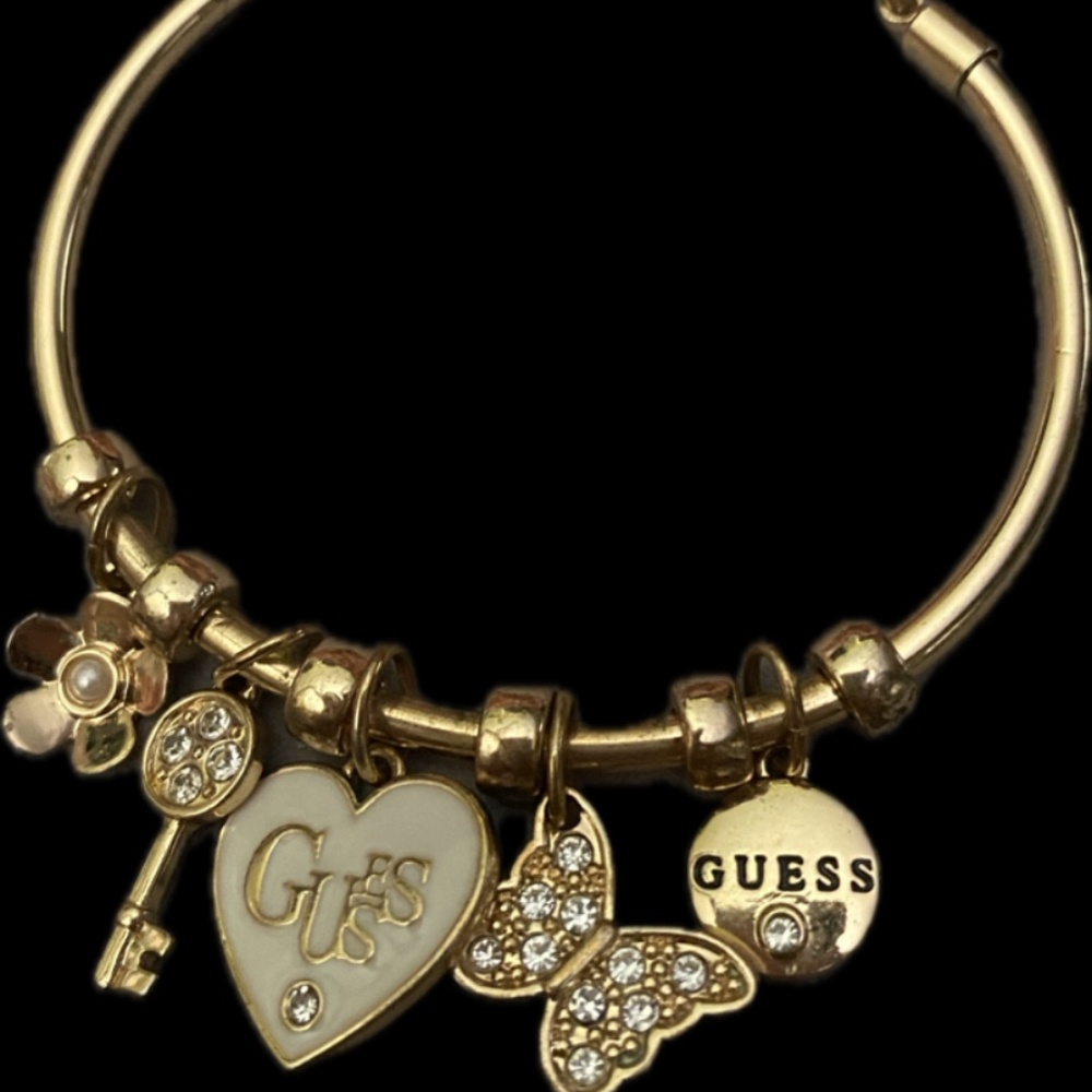 Guess Charm Bangle Bracelet
